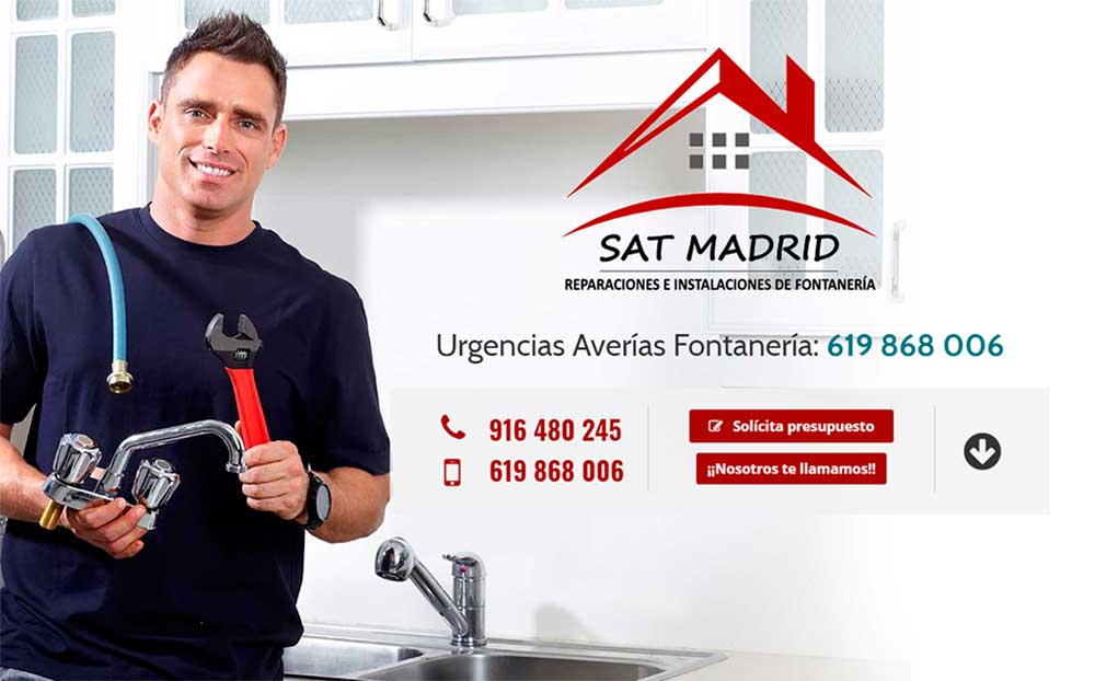 SAT Madrid, Reparaciones e Instalaciones de fontanería, estrena su página web